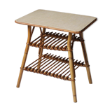 Table rotin vintage