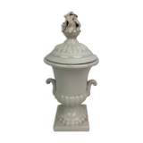Medici vase covered in white porcelain, 20th cty