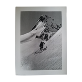 Skier in the 50s - Photo by Léon Scheurer (contemporary print)