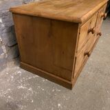 Old dresser with wooden drawers
