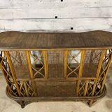 Rattan and wicker bar