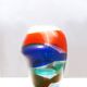 Fulvio Bianconi striped vase by Cenedese Murano, 1960s