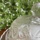 Pressed and moulded glass cheese dome
