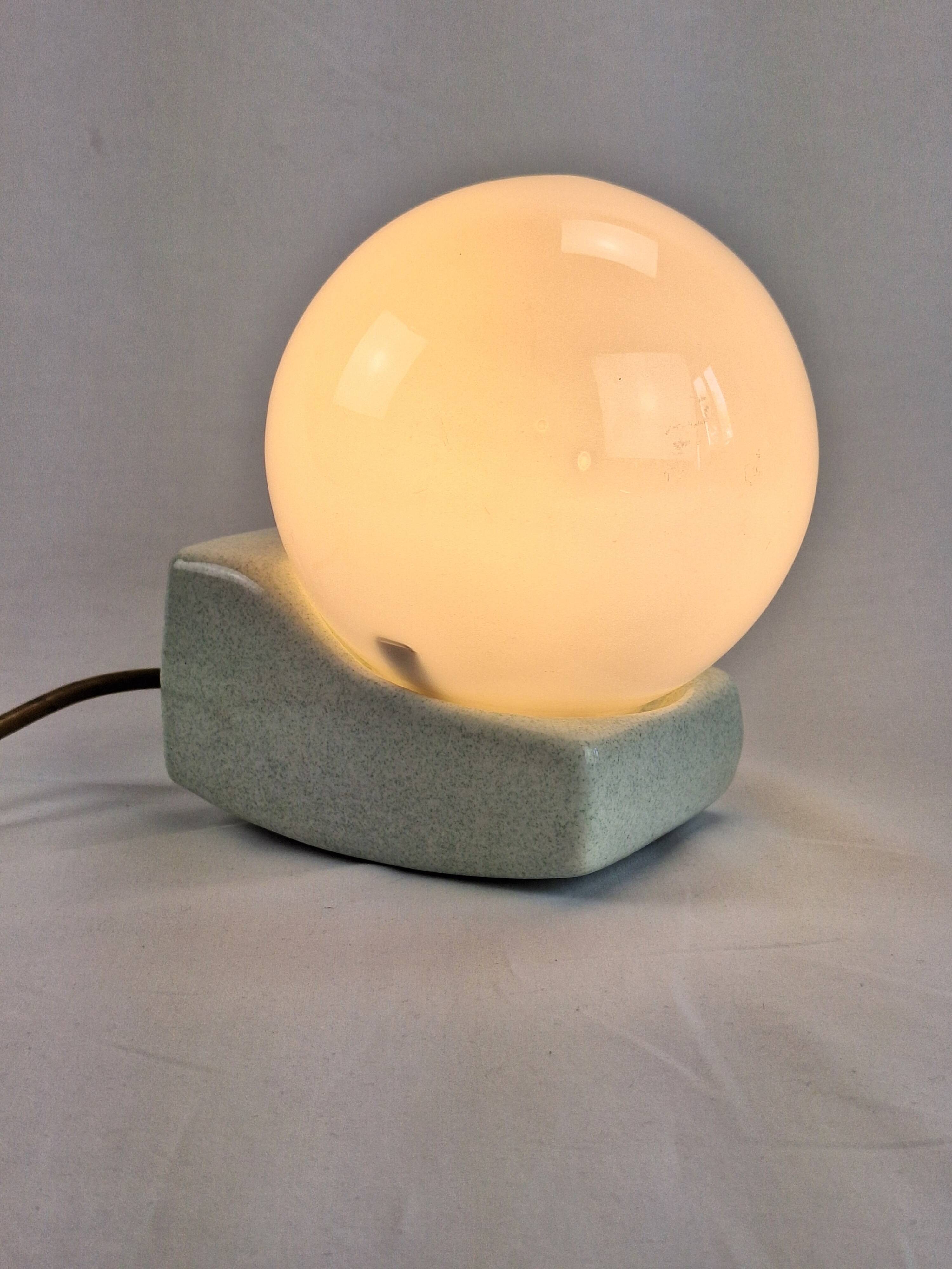 Pair of space age wall lights, art deco bathroom bedside night light