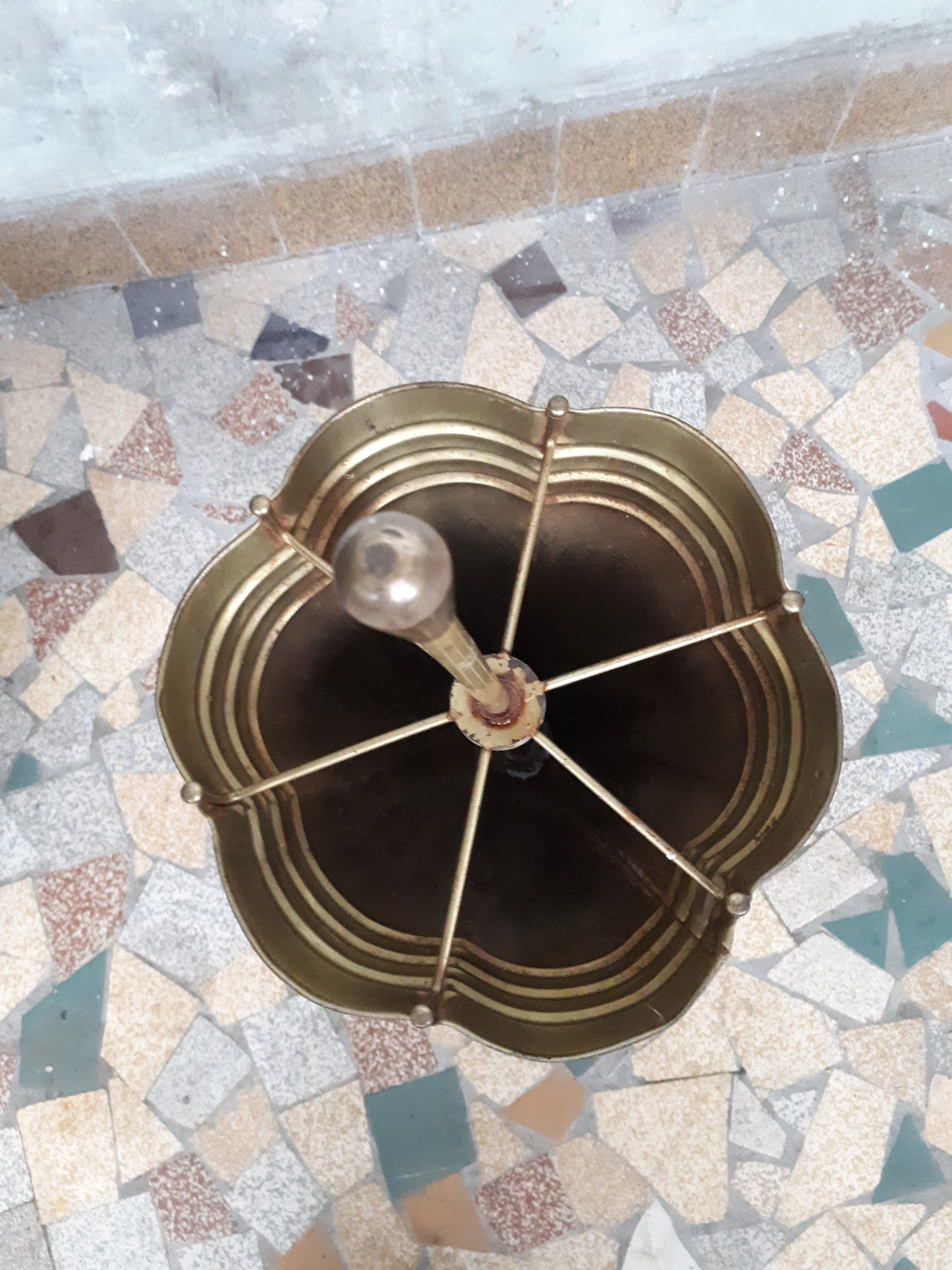 Brass umbrella holder