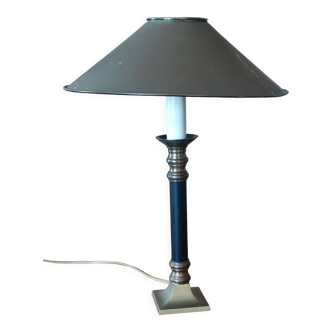 Candlestick lamp metal lampshade