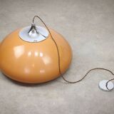 Large Space Age Brown Pendant Lamp from Guzzini, 1960s