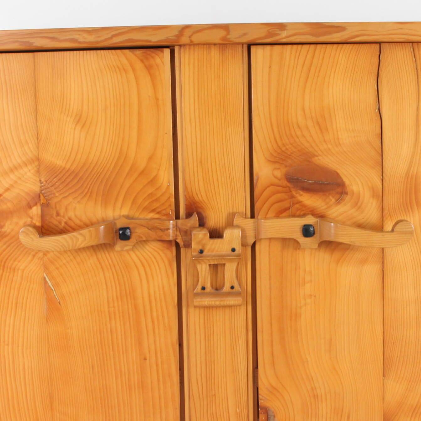 Vintage buffet in fir wood