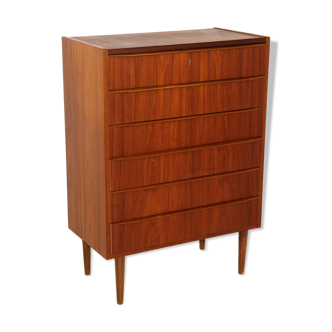 Chest of drawers "Tallboy" in teak, Denmark, 1960