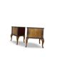 Tables de chevet/commodes Chippendale italiennes, années 1940/1950.