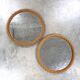 Pair of rope mirrors by Audoux Minet from the 1950s/60s.