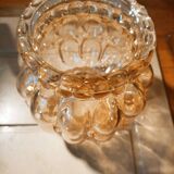 Tulip in iridescent golden glass