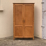 Parisian wardrobe vintage beech 1970