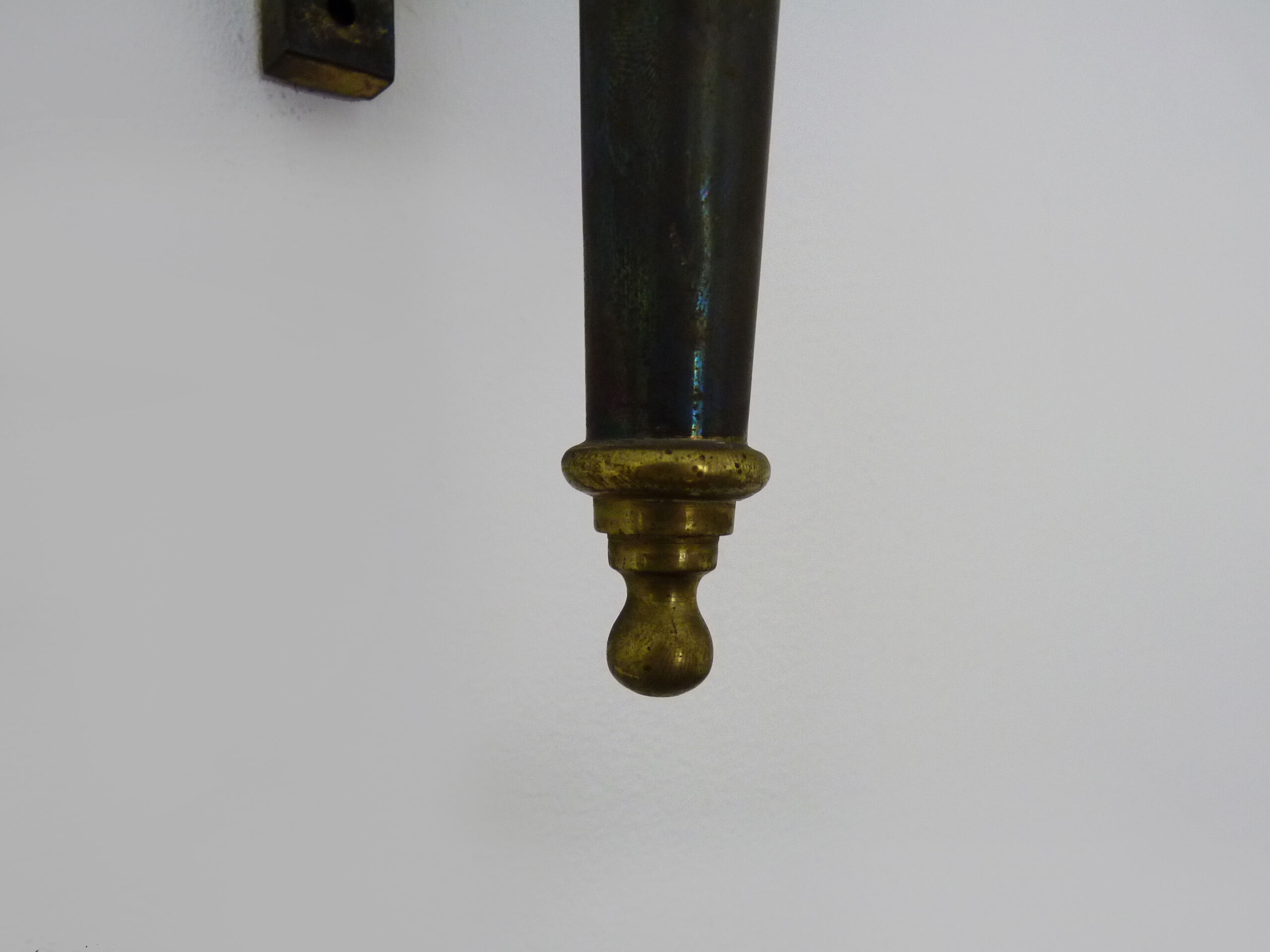 Old carriage lantern, cab, copper with 6 faces. Interior lamp. Year 60 70