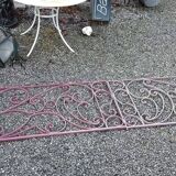 Barrier, wrought iron railing