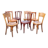 7 chaises bistrot début XXe en bois courbé