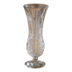 Petit vase en verre blanc ciselé « Émilie »