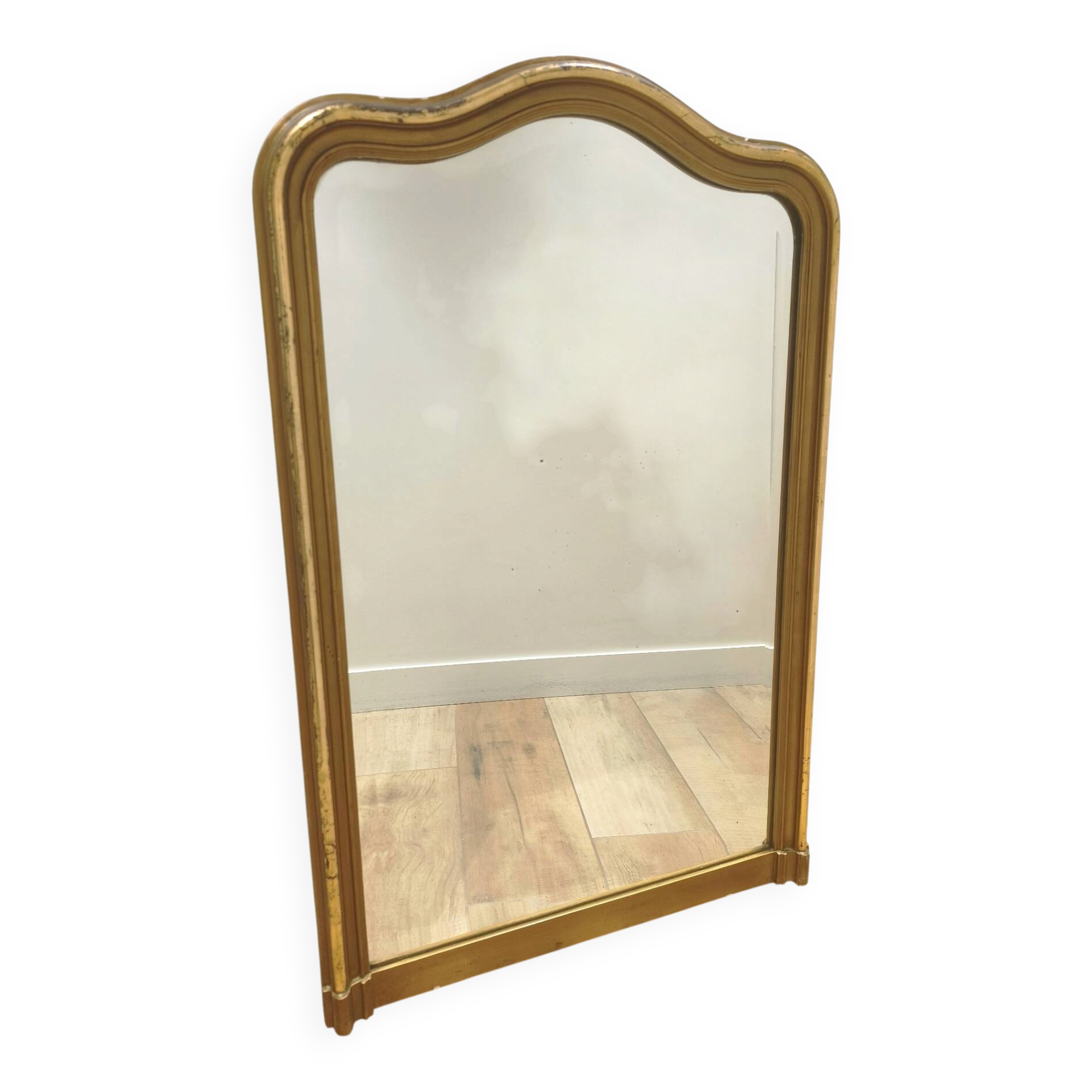 Golden mirror in Louis-Philippe style - 96 x 60 cm