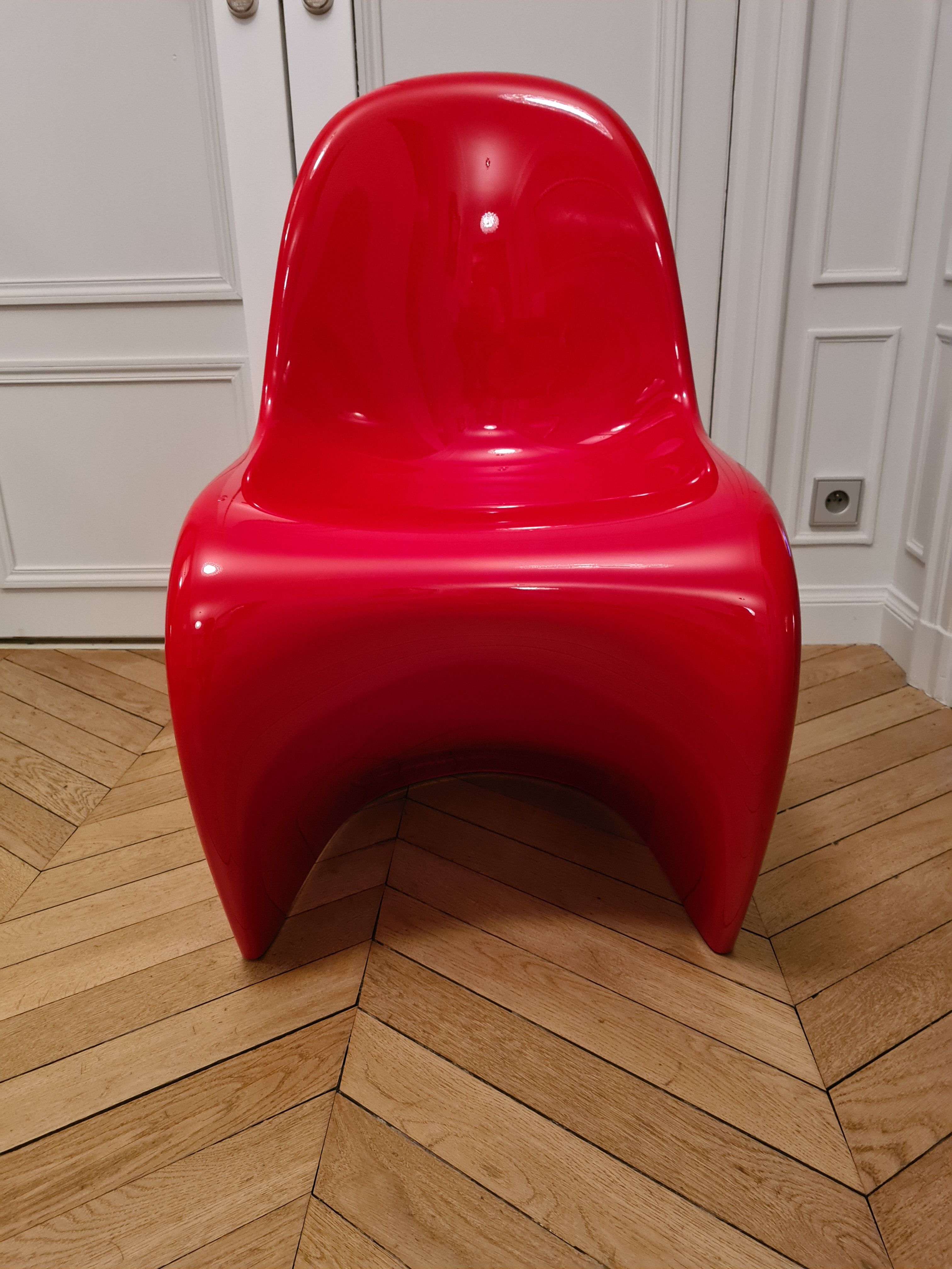 Verner Panton chair in lacquered fiberglass