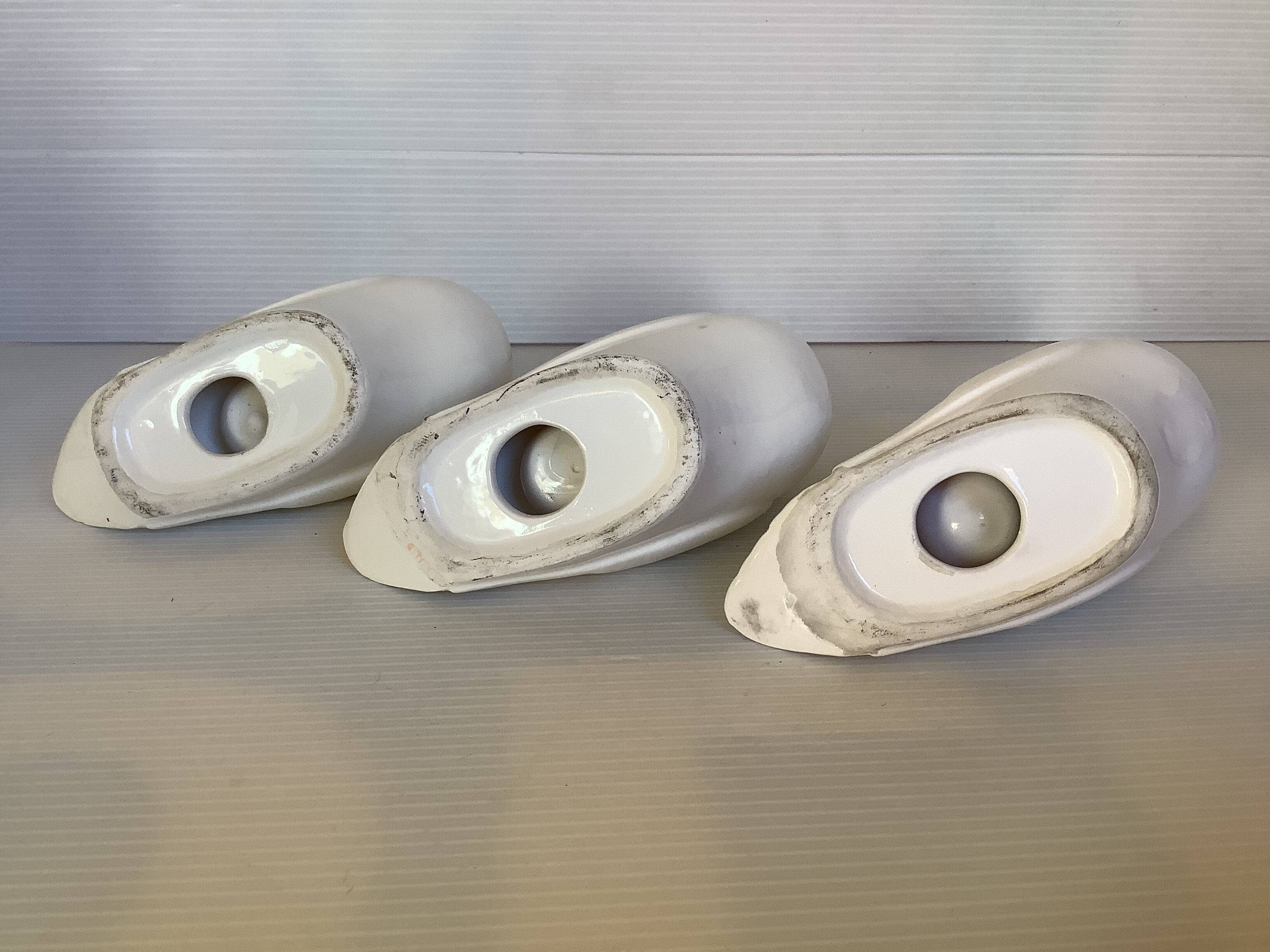 Seven dove bird candle holders