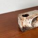 Brutalist Fat Lava vase from the mid-century by Van Woerden for Vest Keramik, 1960s.