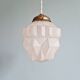 Art Deco pendant lamp in satin glass, 1920s-30s