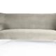 3-seater velvet sofa, original, over 60 years old, grey.