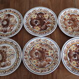 6 Kolo poland hand-painted dessert plates