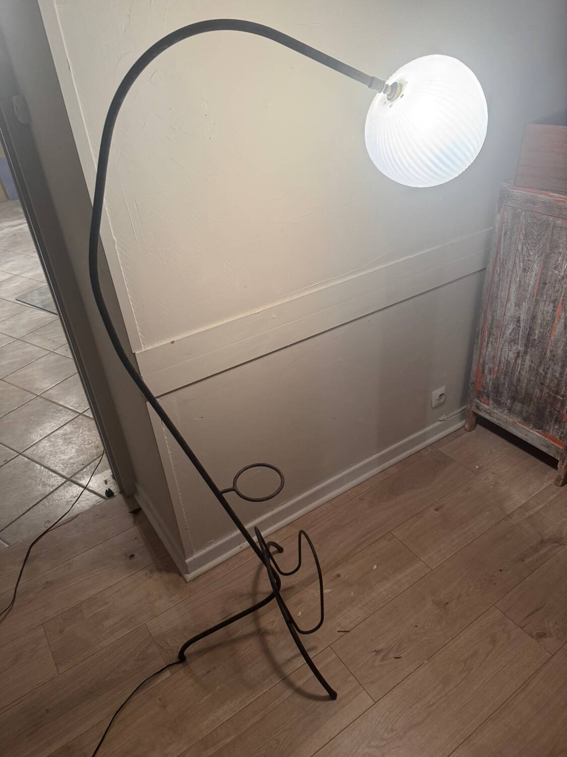 1950s tripod floor lamp