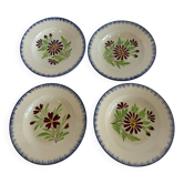 Assiettes à fleurs