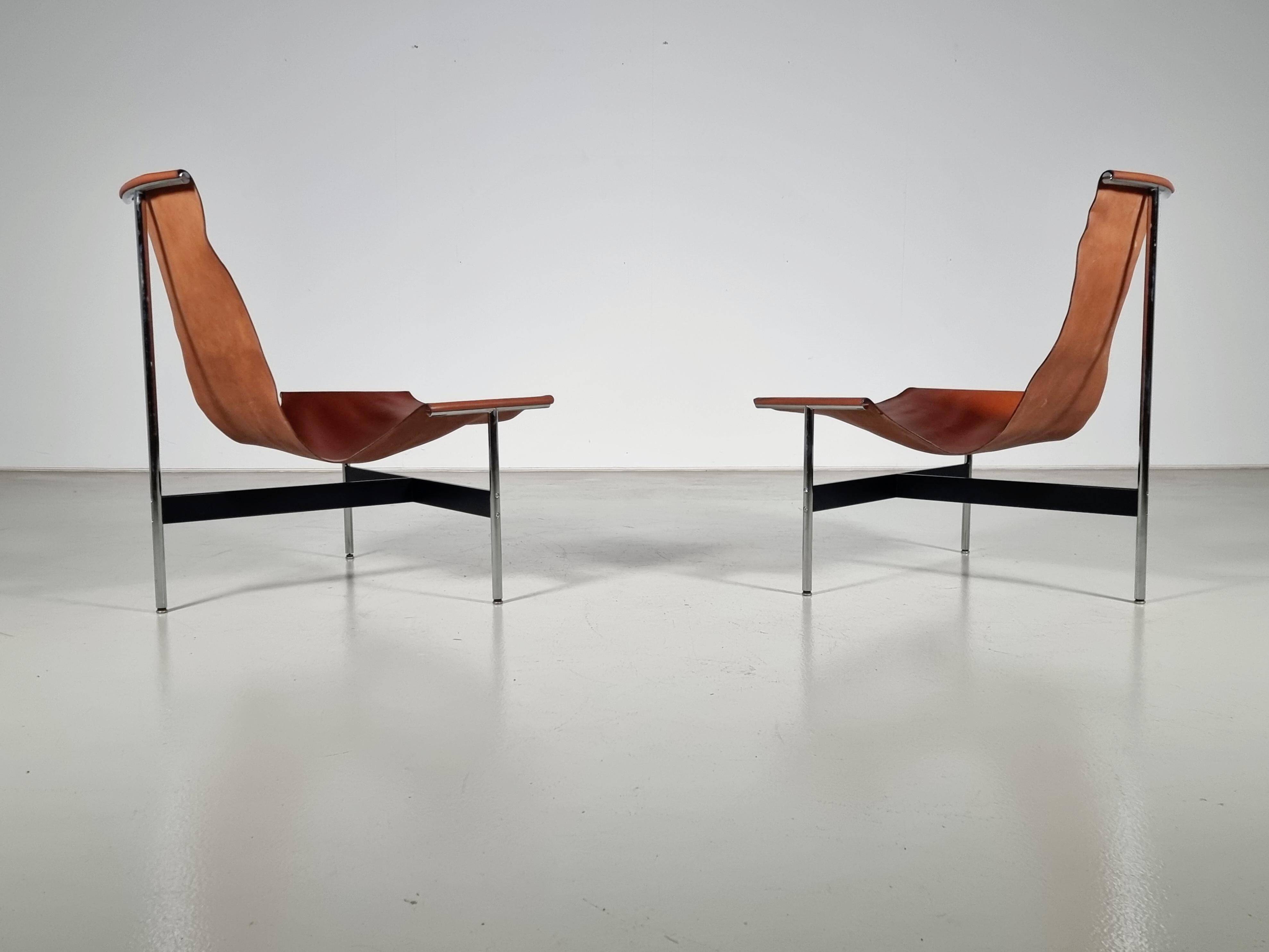 'T3LC' armchairs by Katavolos, Littell and Kelley for Laverne International, 1950s.