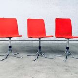 Mid-Century Dutch Steel Dining Chairs from Brabantia, 1970s, Set of 3