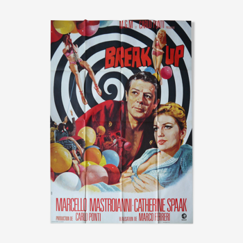 Affiche cinéma originale "Break up" Mastroianni