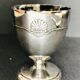 Coquetier and its silver metal spoon Christofle