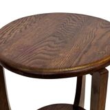 Art Deco Side Table Plant Table Oak 1950s Design