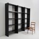 Black metal bookcase, 1970s