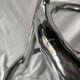 Vintage bar stool in black skai and chrome metal