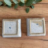 Set of two Japanese trinket trays.