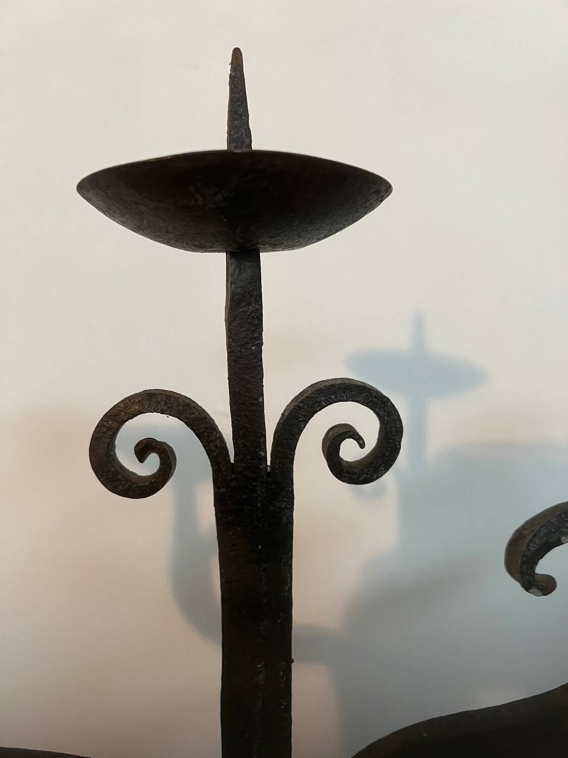 Wrought iron candle holder 1950/60