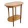 Oval side table with double top in wood - Art Deco style 1940
