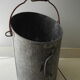 Old bucket coal zinc old zinc coal bucket zinkkohleeimer rustic decoration