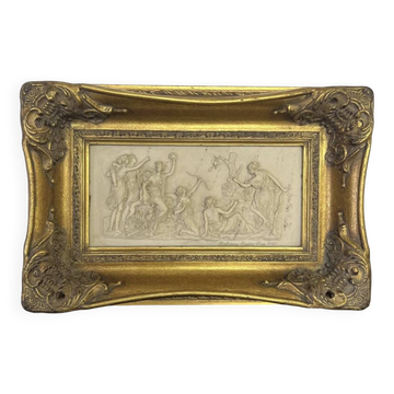 Marble bas-relief, Barbedienne Fondeur, Paris 1859