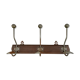 Patère wood and iron