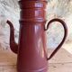 Cafetière et pot à lait émaillés vintage
