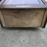 Parisian Bonnetiere wardrobe from the 1900s in solid chestnut.