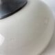 Old vintage opaline bell pendant lamp