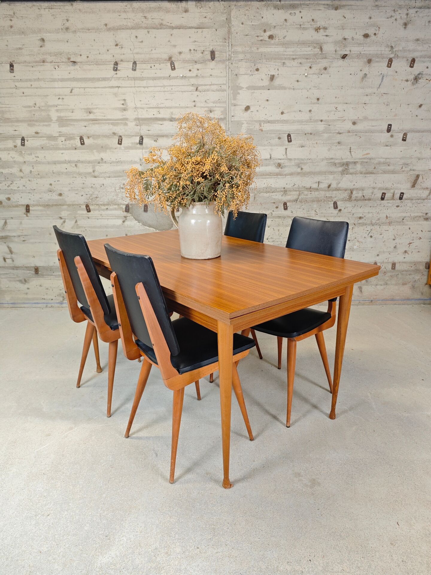 Table scandinave vintage extensible