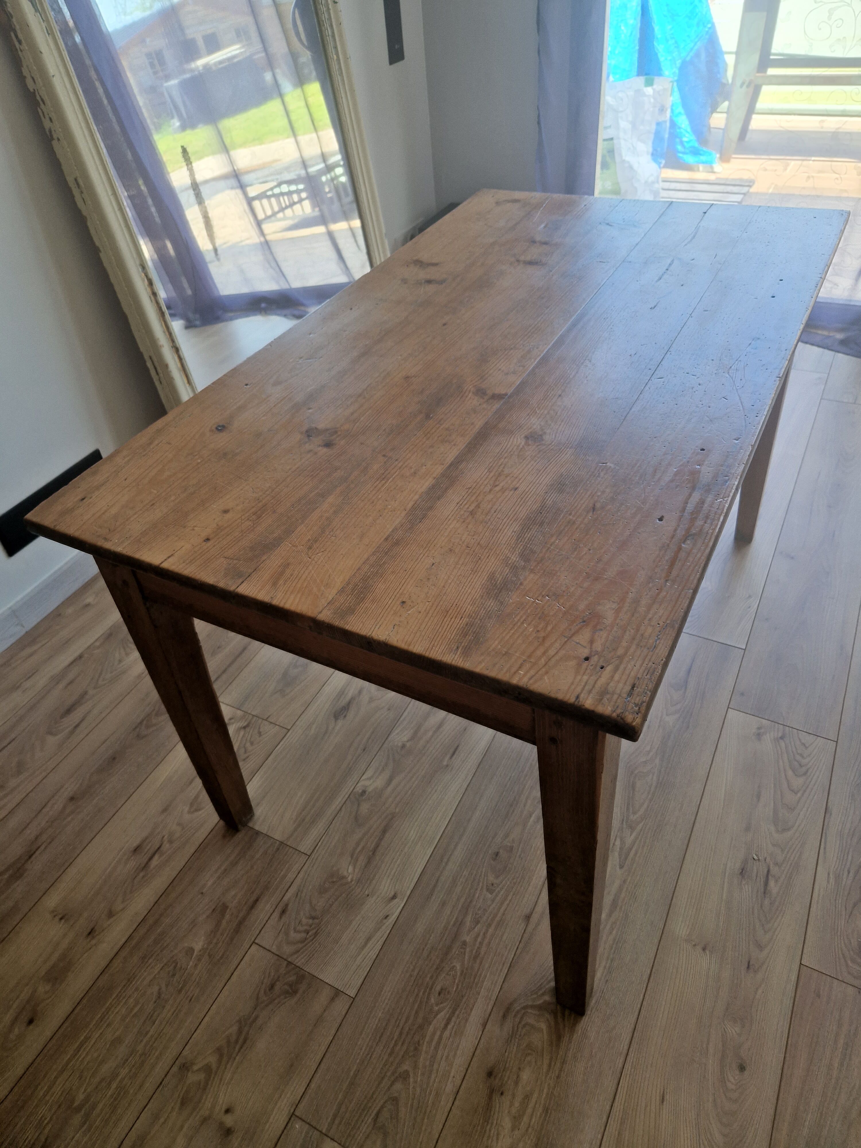 Solid oak farmhouse table