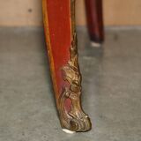 Chinoiserie Bombé Commode in Oak, Marble and Gilded Wood