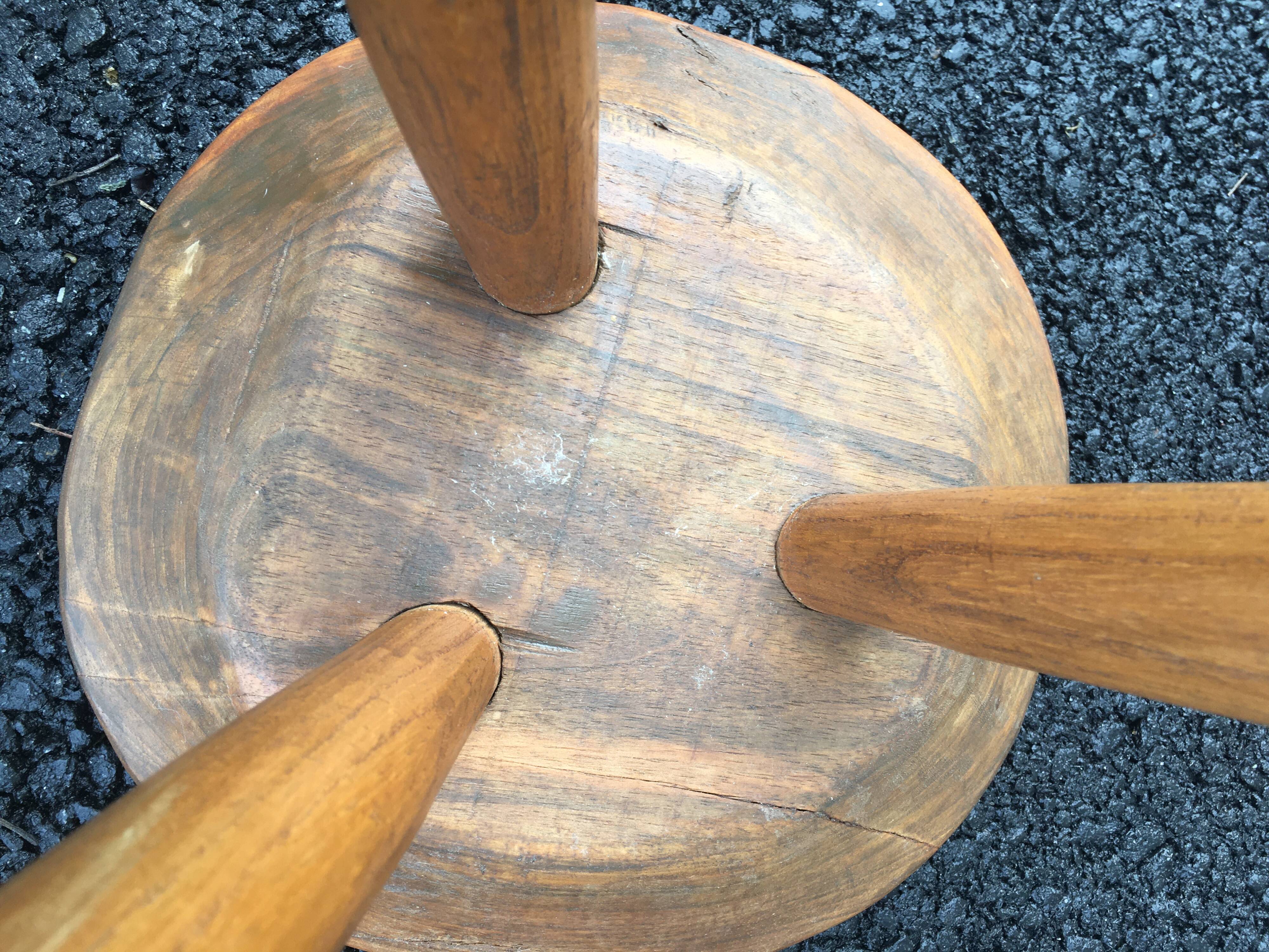 Brutalist tripod stool